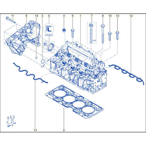 JOINT ETANCHEITE AAC RENAULT ORIGINE ARR REP 12 K9K872 NET HT