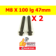 PAIRE DE VIS DE BIELLES ADAPT LANDROVER JAGUAR PSA POUR V6 V8 NET HT