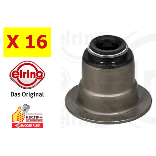 JEU DE 16 JOINTS DE QUEUES DE SOUPAPE 2.2 2.4 3.2 4HU.... ELRING NET HT
