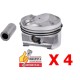 PISTON STD 77mm EP3 EP3C 8FR 8FS LOT DE 4