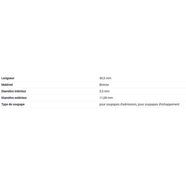 GUIDE DE SOUPAPE FRECCIA RENAULT H4 H5 D4 F4 K4 LOT DE 4 NET HT