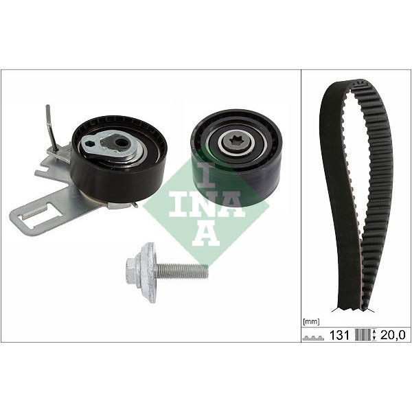 KIT DE COURROIE DISTRIBUTION INA DV5 NET HT