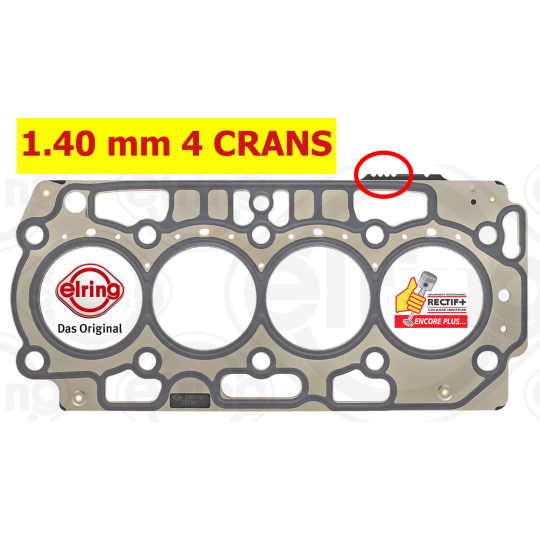 JOINT DE CULASSE DV5 REINZ 4 CRANS 1.40mm NET HT