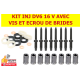 KIT DE JOINT AVEC VIS ET ECROUS DE BRIDES DV6 16V OEM NET HT
