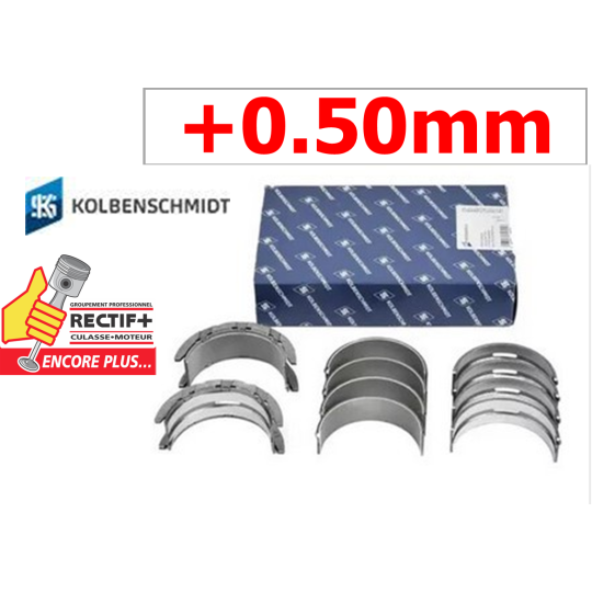 COUSSINETS DE LIGNES  +0.50 KS N57 (6 CYL.) NET HT