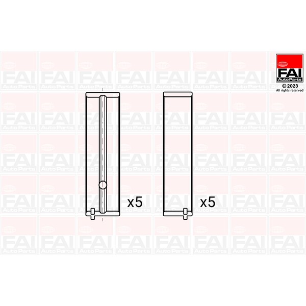 JEU DE COUSSINETS DE LIGNES STD FAI LR/JAGUAR 204DTA