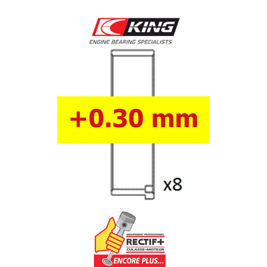 COUSSINETS DE BIELLES XU +0.30 mm KING BEARINGS NET HT
