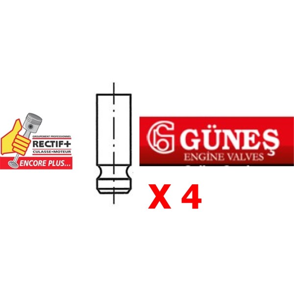 Soupape Adm F9Q NET HT lot de 4 GUNES