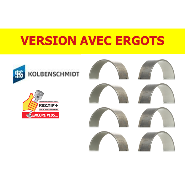 JEU DE COUSSINETS DE BIELLES VERSION SPUTTER ERGOTE KS PSA DW10