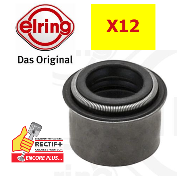 LOT DE 12 JOINTS DE QUEUES DE SOUPAPES ELRING IHC NET HT