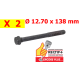PAIRE VIS DE CULASSE JD LG 138 mm NET HT VENDUE A LA PAIRE