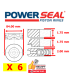 SEGMENTATION STANDARD BMW N57 JEU MOTEUR POWERSEAL NET HT POUR 6 cyl