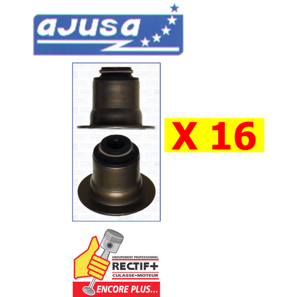 JEU DE 16  JOINTS DE QUEUES DE SOUPAPE 2.2 2.4 3.2 4HU.... AJUSA NET HT