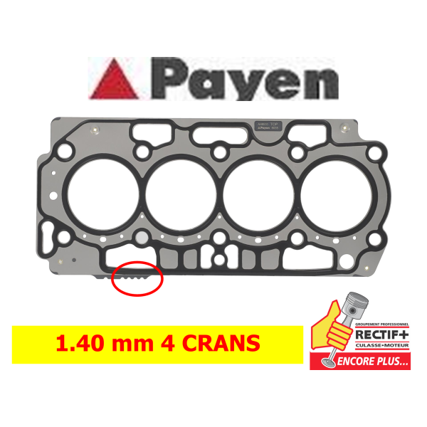 JOINT DE CULASSE DV5 PAYEN 4 CRANS 1.40mm NET HT (61-10750-30)