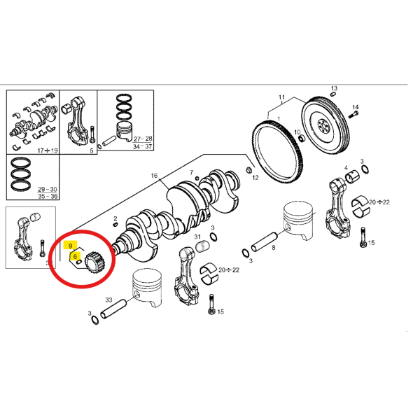 PIGNON DE VILEBREQUIN SOFIM 2.8 8140.43 OEM NET HT 98419310