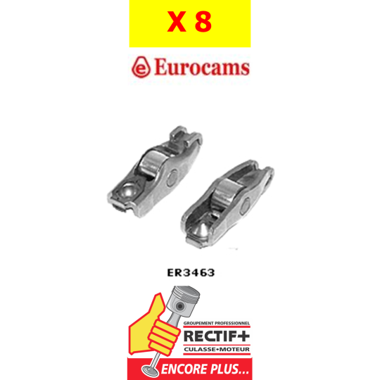 LOT DE 8 CULBUTEURS EUROCAMS EQUIV 6000100129 NET HT