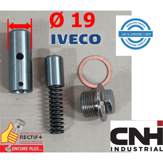 2997012 4856604 4856605 Clapet de groupe pompe à huile de 19 mm pour moteur Sofim pour groupe pompe a huile