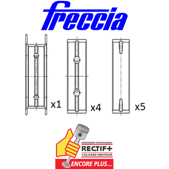 JEU COUSSINETS DE LIGNES  FRECCIA FORD 2.0 TDCI NET HT