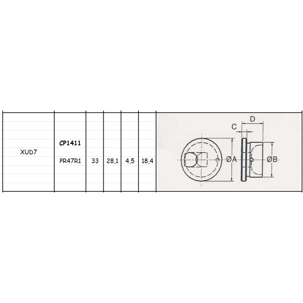 LOT DE 4 PRECHAMBRE STD ADAP. CITROEN XUD7 NET HT CP1411 PR47