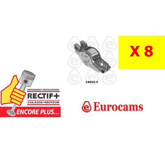 LOT DE 8 CULBUTEURS EUROCAMS NET HT VAG 1.6 / 6.0 TDI 059109417
