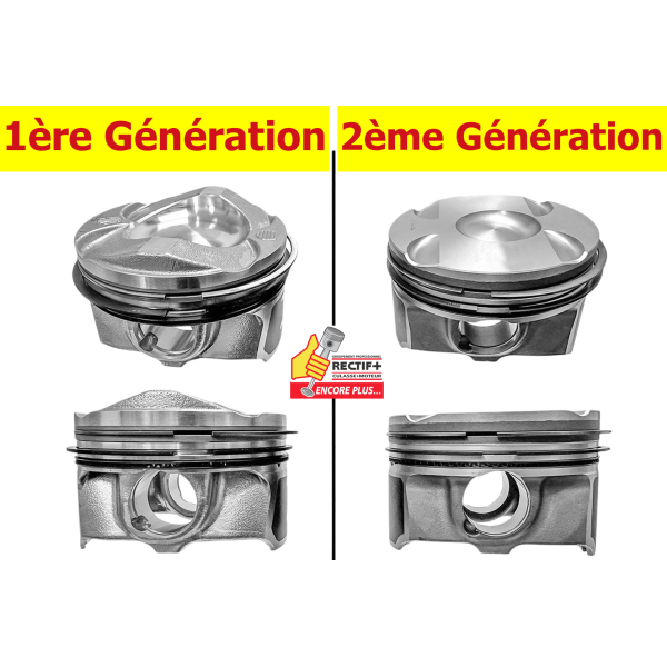 LOT DE 3 PISTONS COMPLETS +0.50mm YENMAK FORD ECOBOOST 998cm3 NET HT  1ERE GENERATION