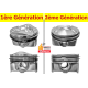 LOT DE 3 PISTONS COMPLETS +0.50mm YENMAK FORD ECOBOOST 998cm3 NET HT  1ERE GENERATION