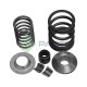 JEU RESSORTS INT (28X44)  ET EXT(47X38), CLAVETTES, COUPELLES SUP ET INF, JQS PERKINS 6.354 1004 1006..... NET HT PAR SOUPAPE