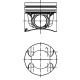 PISTON COMPLET ADAPTABLE +0.50 mm RENAULT NISSAN V9X NET HT LOT DE 6